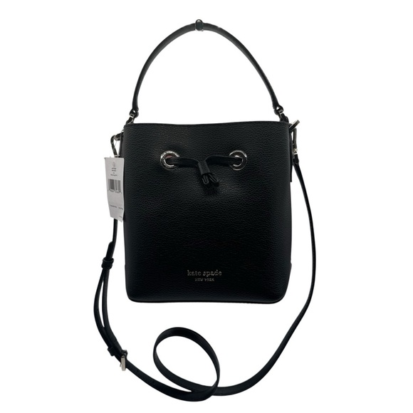 Kate Spade Black Leather Shoulder Bag | New with Tags - Picture 10 of 10